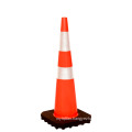 75cm Roadway Safety Orange Traffic Cone, Flexible Reflective Soft PVC Orange Safety Traffic Road Cones/